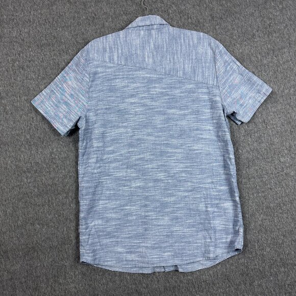 Volcom Shirt Mens Large Modern Fit Short Sleeve Button Up Chest Pocket Casual - Picture 5 of 10